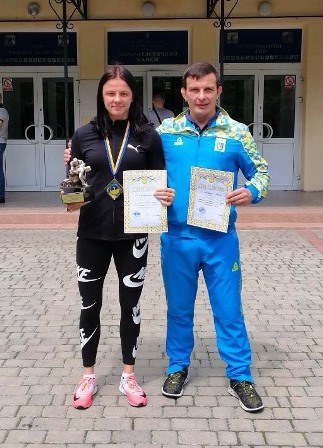 Ірина зі своїм особистим тренером Володимиром Яременком 